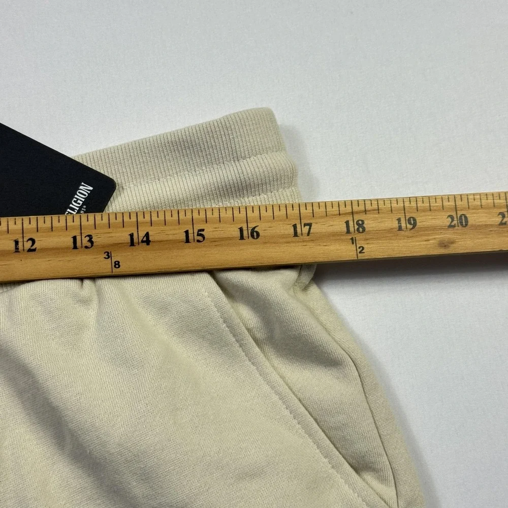 True Religion Jogger Pants Mens‎ Medium Birch Fleece Washed HS Patch Sweatpants